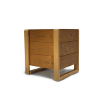 گلدان‌چوبی : ابعاد (طول 31 در عرض 30 و ارتفاع با پایه 34)